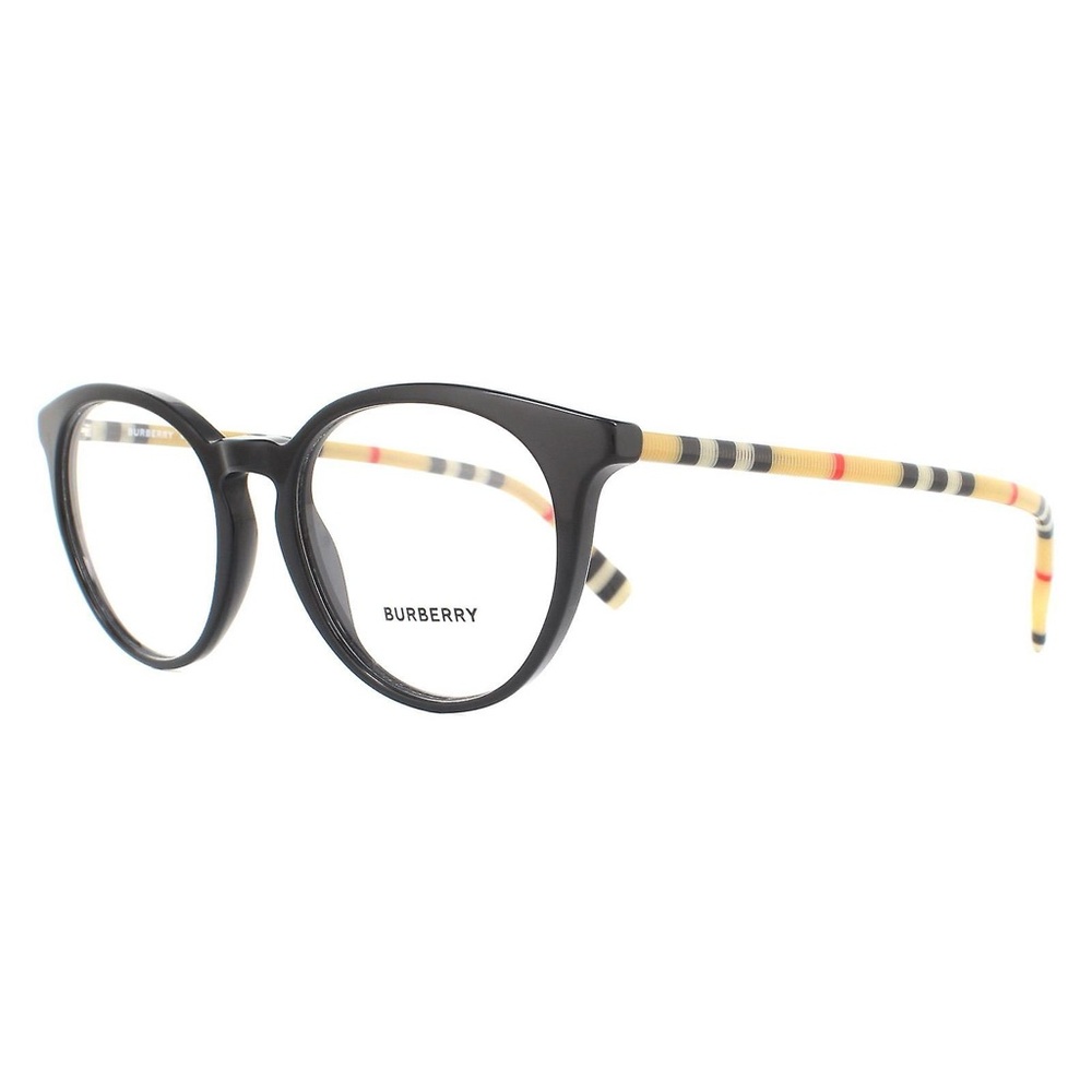 Burberry BE2318 3853 Black Round Designer Eyeglasses Frames 51/18~140